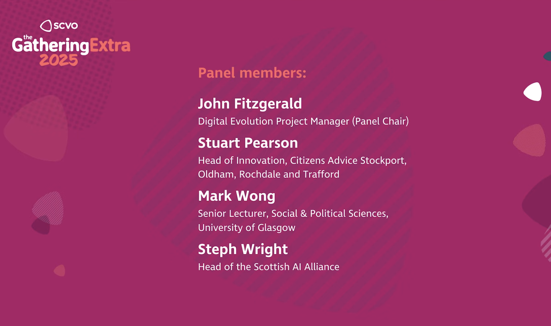 SVCO The Gathering panel